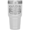 Dads with Beards are Better Father's Day Gifts Distressed Tumbler Tumblers dad, family- Nichefamily.com