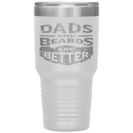 Dads with Beards are Better Father's Day Gifts Distressed Tumbler Tumblers dad, family- Nichefamily.com