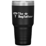 The Dogfather Maltese Dog Dad Father's Day Gift Tumbler Tumblers dad, family- Nichefamily.com