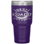 Best Dad By Par Golf Lover Father's Day Gift Tumbler Tumblers dad, family- Nichefamily.com