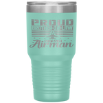 Womens Proud Brother-in-law Of An Airman Father Uncle Son Tumblers Tumblers - Nichefamily.com