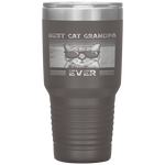 Mens Best Cat Grandpa Ever Retro Vintage Cat Grandpa Gifts Tumbler Tumblers dad, family- Nichefamily.com