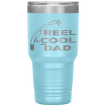 Reel Cool Dad Fishing Daddy Father's Day Gift  Tumbler Tumblers dad, family- Nichefamily.com