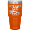 Keep Calm Papi Will Fix It Gift For Dad Grandpa Tumbler Tumblers dad, family- Nichefamily.com