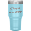 Twin Dad Papa Bear Two Cubs 2 Kids Father's Day Gift Tumbler Tumblers dad, family- Nichefamily.com