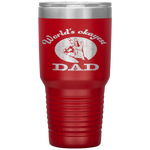 Worlds okayest dad fathers day funny Tumbler Tumblers dad, family- Nichefamily.com