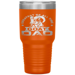 Greatest of All Time Goat Dad Fathers Day Gift Tumbler Tumblers dad, family- Nichefamily.com