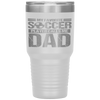 My Favorite Soccer Player Calls Me Dad Fathers Day Gift Son Tumbler Tumblers dad, family- Nichefamily.com