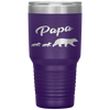 Twin Dad Papa Bear Two Cubs 2 Kids Father's Day Gift Tumbler Tumblers dad, family- Nichefamily.com