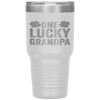 One Lucky Grandpa Clover Men St Patricks Day Grandfather Tumbler Tumblers dad, family- Nichefamily.com