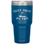 Best Papa By Par Funny Golf Father's Day Grandpa Gift Tumbler Tumblers dad, family- Nichefamily.com