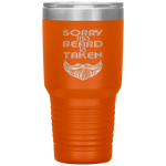 Sorry This Beard is Taken Man Grandpa Uncle Gifts Tumbler Tumblers dad, family- Nichefamily.com