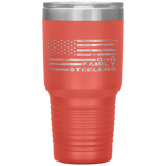 God Family Steelers-Pro Us Flag Father's Day Dad Gift Tumbler Tumblers dad, family- Nichefamily.com