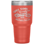 Only Cool Grandpas Ride Motorcycles Riding Rider Moto Tumbler Tumblers dad, family- Nichefamily.com