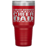 Father's Day Cheer Dad Killing It Cheerdancing Tumbler Tumblers dad, family- Nichefamily.com