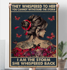 Butterfly Girl Blanket They Whispered To Her You Cannot Withstand The Storm Sherpa Fleece Blanket