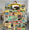 Visit National Parks Sherpa Blanket design 60 x 80