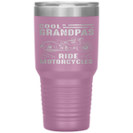 Cool Grandpas Ride MotorCycles - Funny Grand Father Biker Tumbler Tumblers dad, family- Nichefamily.com