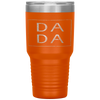 Distressed Dada Funny Retro Father's Day Tumbler Tumblers dad, family- Nichefamily.com