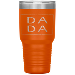 Distressed Dada Funny Retro Father's Day Tumbler Tumblers dad, family- Nichefamily.com