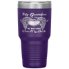 My Grandpa Is Guardian Angel He Watches Over Back Tumbler Tumblers dad, family- Nichefamily.com