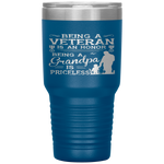 Veteran Grandpa Gift for Grandfather Tumbler Tumblers dad, family- Nichefamily.com