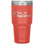 The Dogfather Boston Terrier Dog Dad Father's Day Tumbler Tumblers dad, family- Nichefamily.com