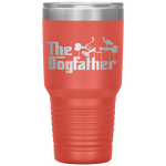 The Dogfather Dog Dad Fathers Day Gift Dog Lover Tumbler Tumblers dad, family- Nichefamily.com