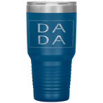 Distressed Dada Funny Retro Father's Day Tumbler Tumblers dad, family- Nichefamily.com