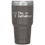 The Catfather Funny Father's Day Gift for Cat Daddy Tumbler Tumblers dad, family- Nichefamily.com