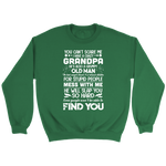 I Have a Crazy Grandpa Youth Crewneck Sweatshirt T-shirt - Nichefamily.com