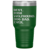 Irish Wolfhound Dog Dad Fathers Day Gift design Tumbler Tumblers dad, family- Nichefamily.com