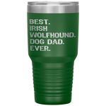 Irish Wolfhound Dog Dad Fathers Day Gift design Tumbler Tumblers dad, family- Nichefamily.com