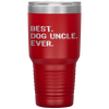 Best Dog Uncle Ever Funny Gift Father's Day Christmas Tumbler Tumblers dad, family- Nichefamily.com