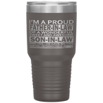 fathers day gifts for father in law from awesome Son in law Tumblers Tumblers dad, family- Nichefamily.com