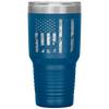 USA Flag Best Buckin' Dad Ever Deer Hunting Fathers Day Gift Tumbler Tumblers dad, family- Nichefamily.com