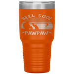 Reel Cool Pawpaw Funny Fishing Fathers Day Gift Tumbler Tumblers dad, family- Nichefamily.com