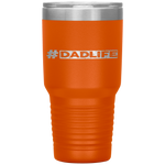 Father's Day Hashtag Dad Life Funny Gift Tumbler Tumblers dad, family- Nichefamily.com