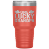 One Lucky Grandpa Clover Men St Patricks Day Grandfather Tumbler Tumblers dad, family- Nichefamily.com