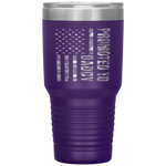 Promoted To Daddy American Flag Camo Fathers Day Tumbler Tumblers dad, family- Nichefamily.com
