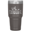 Mermaid Grandpa Funny Grandfather Family Matching Birthday Tumbler Tumblers dad, family- Nichefamily.com