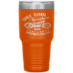 Only Cool Grandpas Ride Motorcycles Riding Rider Moto Tumbler Tumblers dad, family- Nichefamily.com