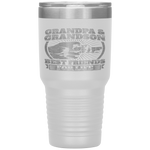 Grandpa And Grandson Gift Family Grandad Fist Bump Tumbler Tumblers dad, family- Nichefamily.com