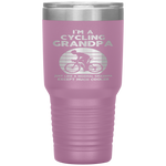 I'm A Cycling Grandpa Funny Grandpa Cyclist Gift Tumbler Tumblers dad, family- Nichefamily.com