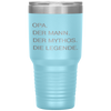 Opa German Grandpa Man Myth Legend  Gift Tumbler Tumblers dad, family- Nichefamily.com