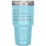 Opa German Grandpa Man Myth Legend  Gift Tumbler Tumblers dad, family- Nichefamily.com