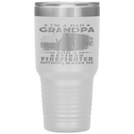 I'm Dad Grandpa Retired Firefighter Nothing Scares Me Tumbler Tumblers dad, family- Nichefamily.com