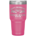 Best Buckin' Father in law Ever Deer Hunting bucking Funny Tumbler Tumblers dad, family- Nichefamily.com