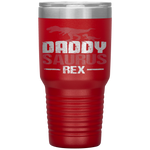 Daddysaurus Rex Father's Day Dinosaur Daddy Funny Tumbler Tumblers dad, family- Nichefamily.com