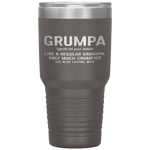 Grumpa Definition Like A Regular Grandpa Only Grumpier Tumbler Tumblers dad, family- Nichefamily.com